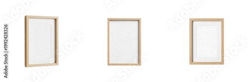 Scandinavian Minimalist Frame - Cadre minimaliste scandinave - Skandinavischer minimalistischer Rahmen - Marco minimalista escandinavo - Nordic Style Light Wood Border for Modern Interior Design