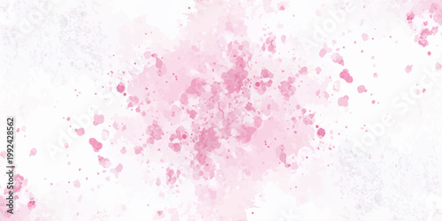 A delicate watercolor wash of pale pink hues creates an abstract floral burst resembling blossoming cherry blossoms or scattered petals high quality professional