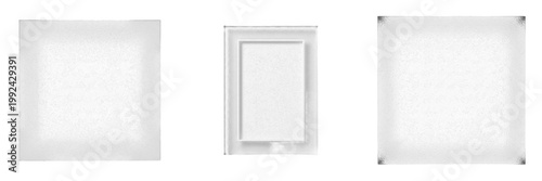 Photos Frosted Glass Effect Frame Non Transparent Center - Cadre effet verre dépoli - F