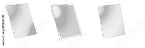 Photos Tilted Glass Frame Mockup - Cadre en verre incliné - Gekippter Glasrahmen - Marc