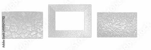 Diamond Cut Glass Frame Mockup - Cadre en verre taillé en diamant - Diamantschliff-Glasrahmen - Marco de vidrio tallado en diamante - Elegant Refractive Light Design Resource for High-End Media