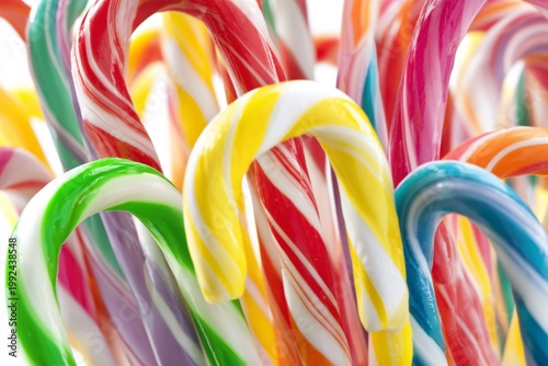 Colorful Candy Displayed on a White Background During Daylight