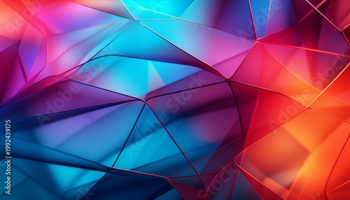 Colorful abstract background with vibrant geometric shapes creating a dynamic and modern design energy