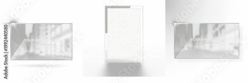 Tableau sur toile Website Hero Glass Frame Isolated on Black Background - Cadre Hero de site web -