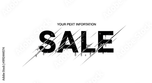 Modern monsoon sale typography banner with clean minimal promotional design