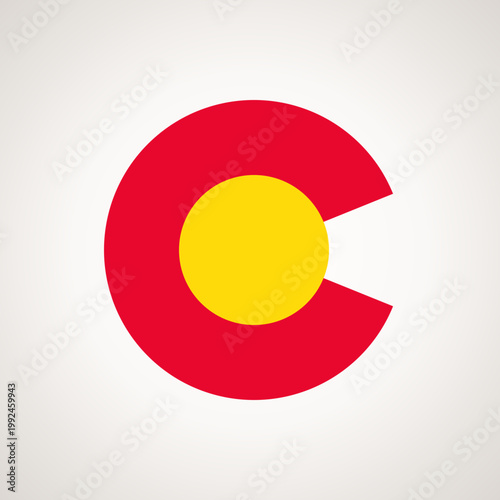 Letter C - symbol from the flag of Colorado