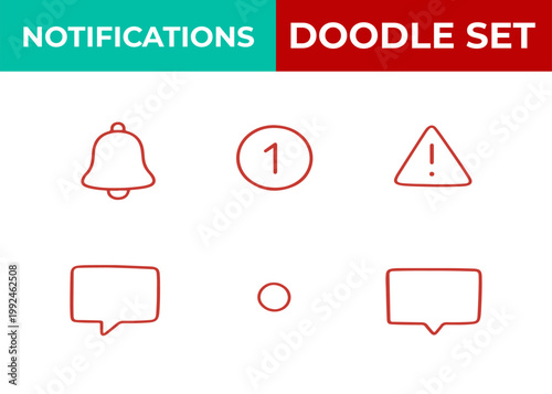 Notifications doodle set
Vector doodle set on a white background
