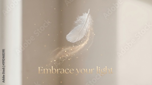 Minimalist Feather in Light Setting, Embrace Your Sin (2)