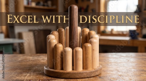 Polished Wood Arrangement Display