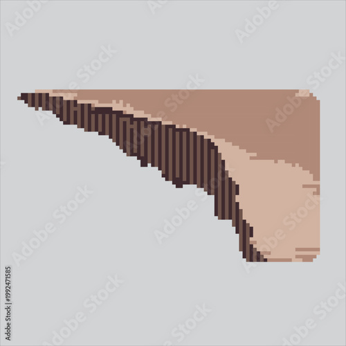 Pixel art illustration Cardboard Scrap. Pixelated Cardboard Trash. Cardboard Scrap Trash Icon pixelated for the pixel art game and icon for website and video game. old school retro.