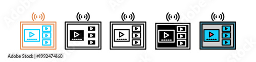 Video Channel multyple icon