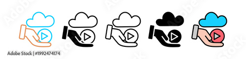 Streaming Service multyple icon