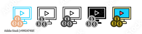 Monetization multyple icon