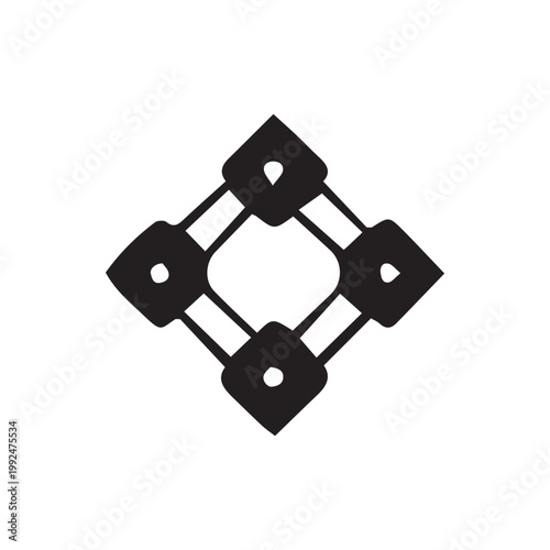 vector tech logo design silhouette