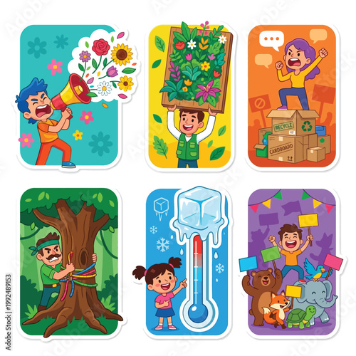 Peaceful 2D Stickers Of People Sleeping In Grapevine Hammocks And Planting Food Forests For World Environment Day Permaculture Gardening Ecology Design Biodiversity And Sustainable Food Systems