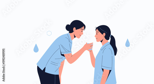 Nurse giving water to patient, caring, medical support, compassion, health, recovery