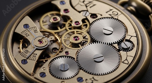 An old broken watch machine