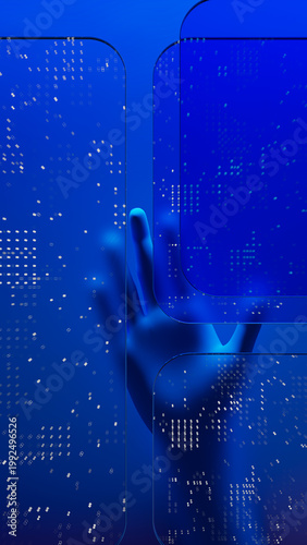 Digital touch confirms identification in secure setting