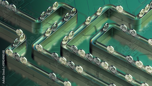 Automated Capital Flow in Digital Finance Network