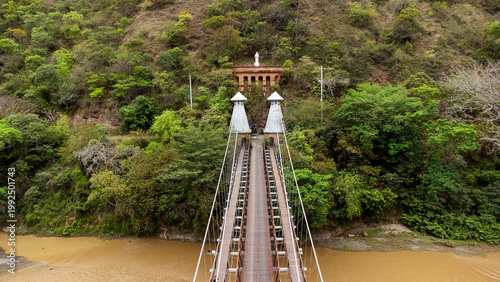 Santa Fe de Antioquia, Colombia. February 15, 2026. The Western Bridge, built between 1887 and 1895, was a leap forward in engineering for the country and the world.