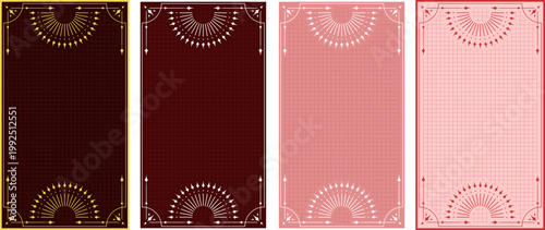 アンティーク風のスマホ待受け型背景素材のセット