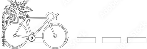 bicycle on white background
