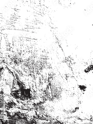 Black and White Scratched Grunge Texture Overlay Background