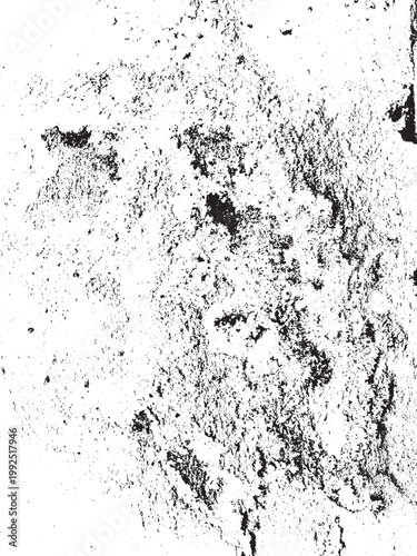 Black and White Speckled Concrete Grunge Texture Overlay