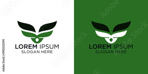 Versatile Green and black Wings logo designs for business branding and marketing materials