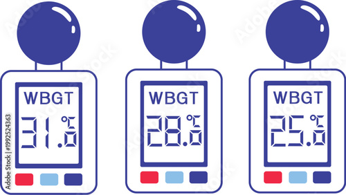 現場仕事の熱中症対策のイラスト