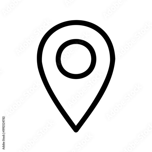 Free Download Geolocation and tracking vector icon of a map pin location pointer for precise delivery monitoring and destination point tracking in logistics networks - GFXLoad