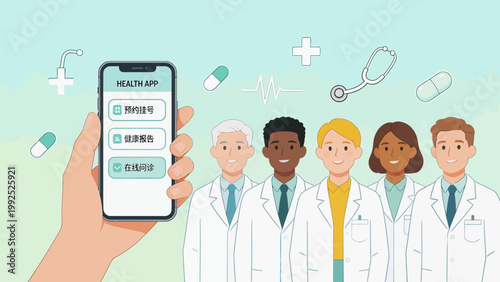 Health app with medical professionals