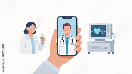 Doctor consultation via smartphone