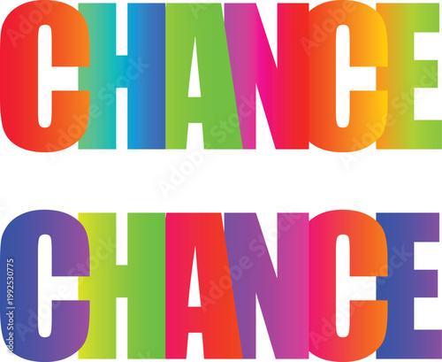 Bold, multicolored, 3 d 