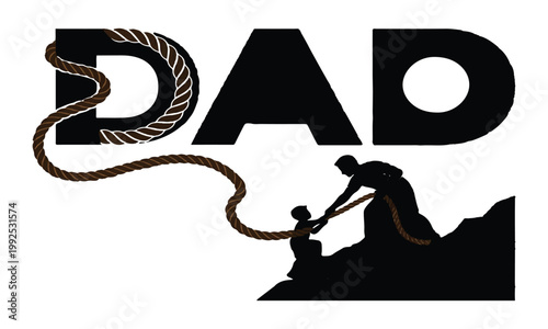 Dad and son a silhouette of love adventure and shared moments