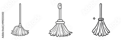 Mop Cleaning Household Equipment Set with Three Different Styles