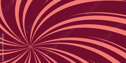 Abstract psychedelic swirl pattern, radial comic burst, or vintage hypnotic vortex design.