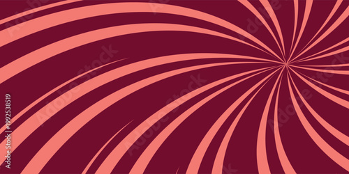 Abstract psychedelic swirl pattern, radial comic burst, or vintage hypnotic vortex design.