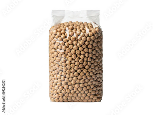 Bag of chickpeas isolated on transparent background