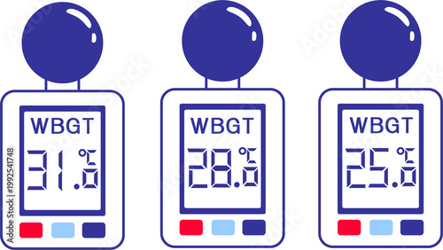 現場の熱中症対策のイラスト