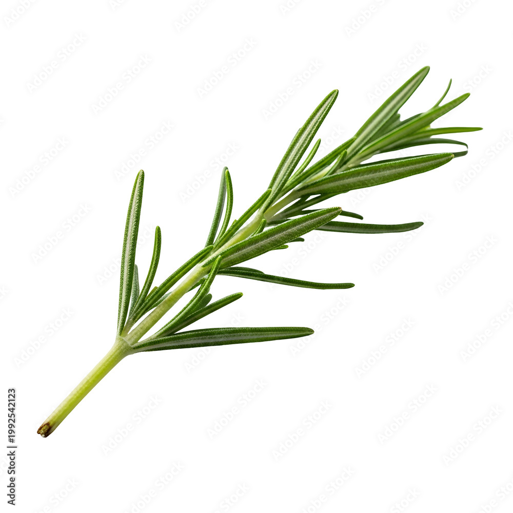 Fototapeta premium Fresh Green Rosemary Herb Branch for Cooking and Culinary Use