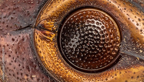 Extreme Macro of a Beetles Eye - Intricate Details and Textures.