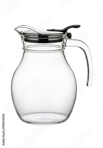 Glass coffee carafe with lid