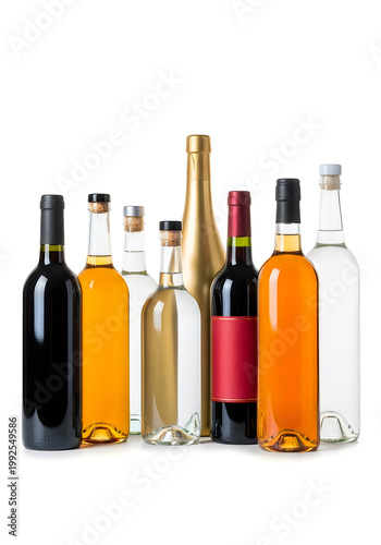 Assorted wine and liquor bottles