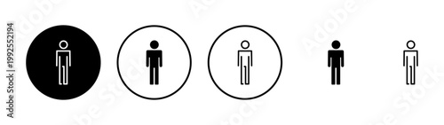 Man icon vector. male sign and symbol. human symbol