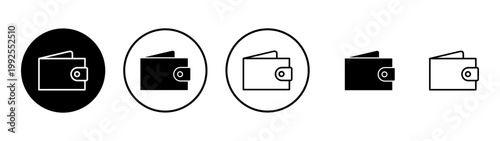 Wallet icon vector. wallet sign and symbol