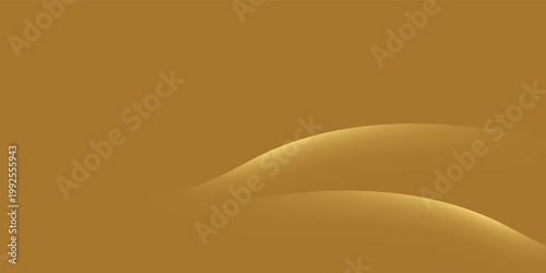 Elegant gold abstract background with smooth flowing wave shapes, creating a luxurious and minimal aesthetic.