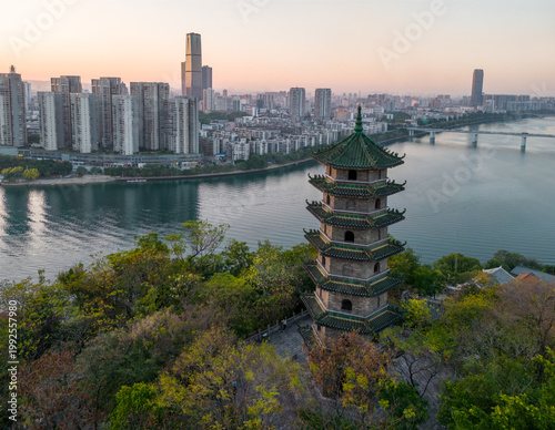 Cityscape of Liuzhou Guangxi China