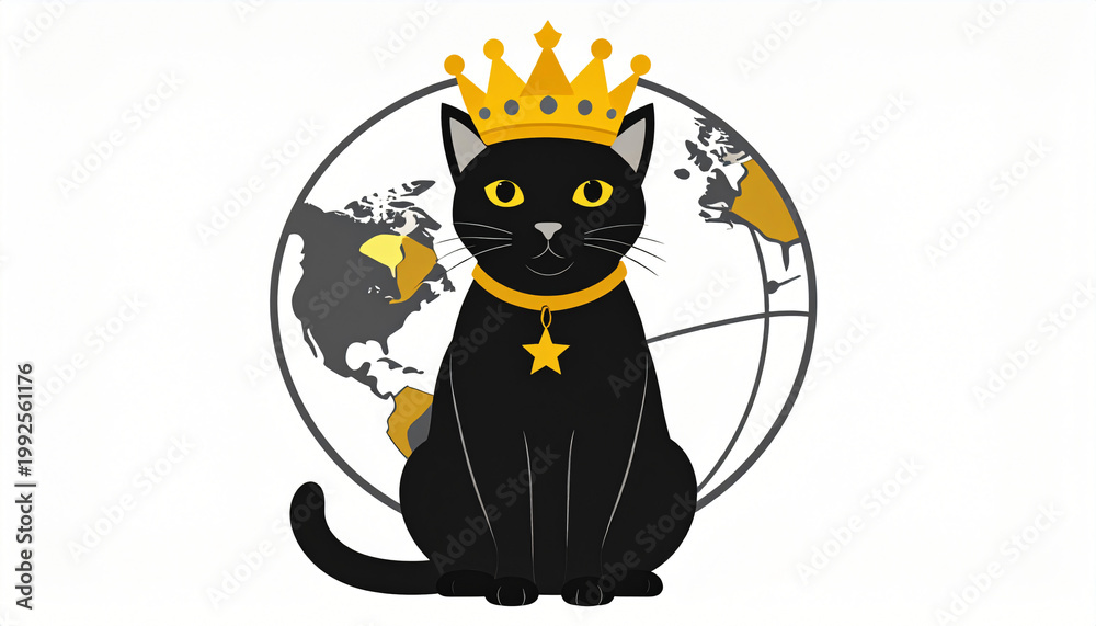 Obraz premium cat world of thrones