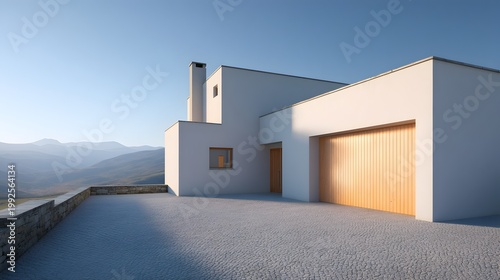 Small House Exterior Combines Simplicity and Clean Design